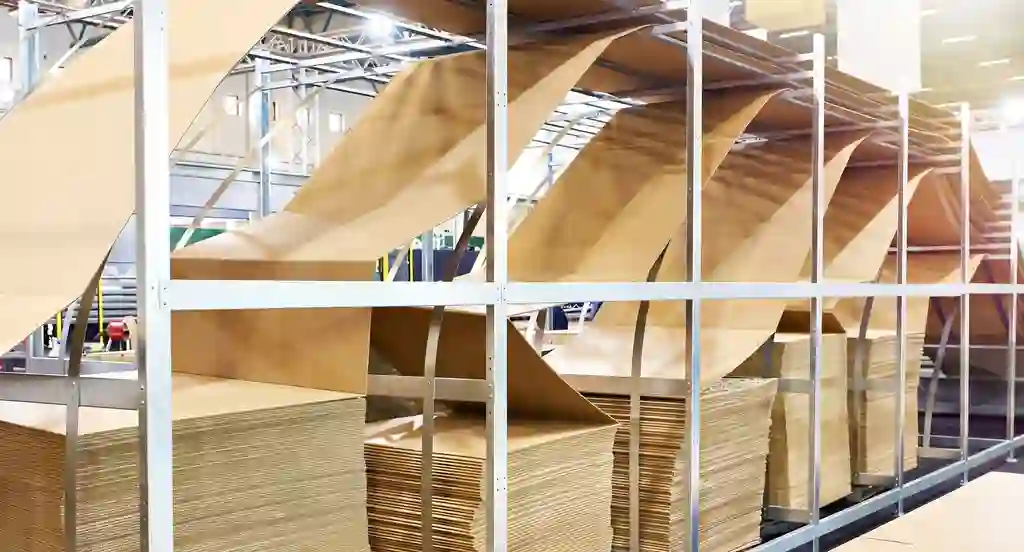 Packaging production line in a China factory