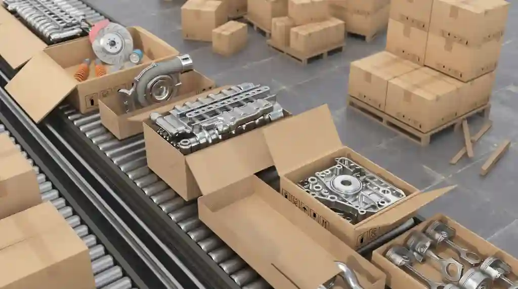 Industrial packaging structure and internal blocking