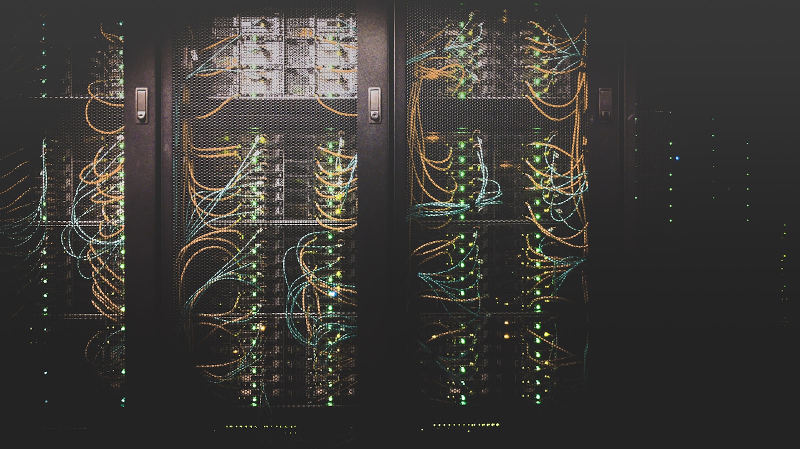 Server racks inside a modern hyperscale data center — high-value IT equipment that requires purpose-engineered protective crate packaging during transit